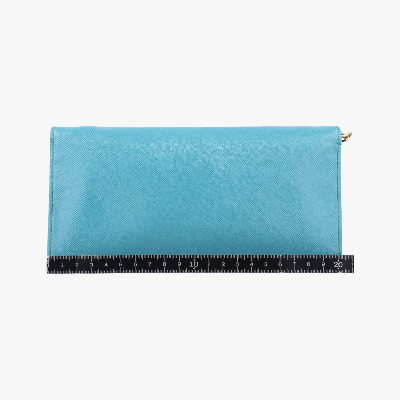Metal Wallet on Chain Cornflower ClutchBlueSaffiano Leather1MT290181メタル ウォレット オン チェーン コーンフラワー クラッチブルーサフィアーノレザー1MT290181