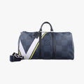 Keepall 55Black x white x BlueDamier CobaltN44013MB0177キーポル 55ブラック×ホワイト×ブルーダミエ コバルトN44013MB0177
