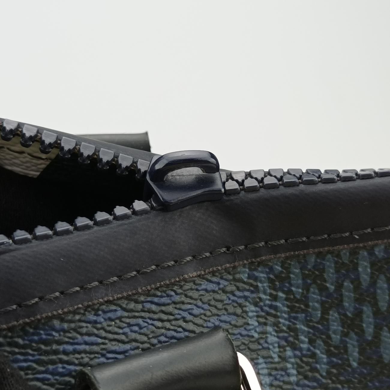 Keepall 55Black x white x BlueDamier CobaltN44013MB0177キーポル 55ブラック×ホワイト×ブルーダミエ コバルトN44013MB0177