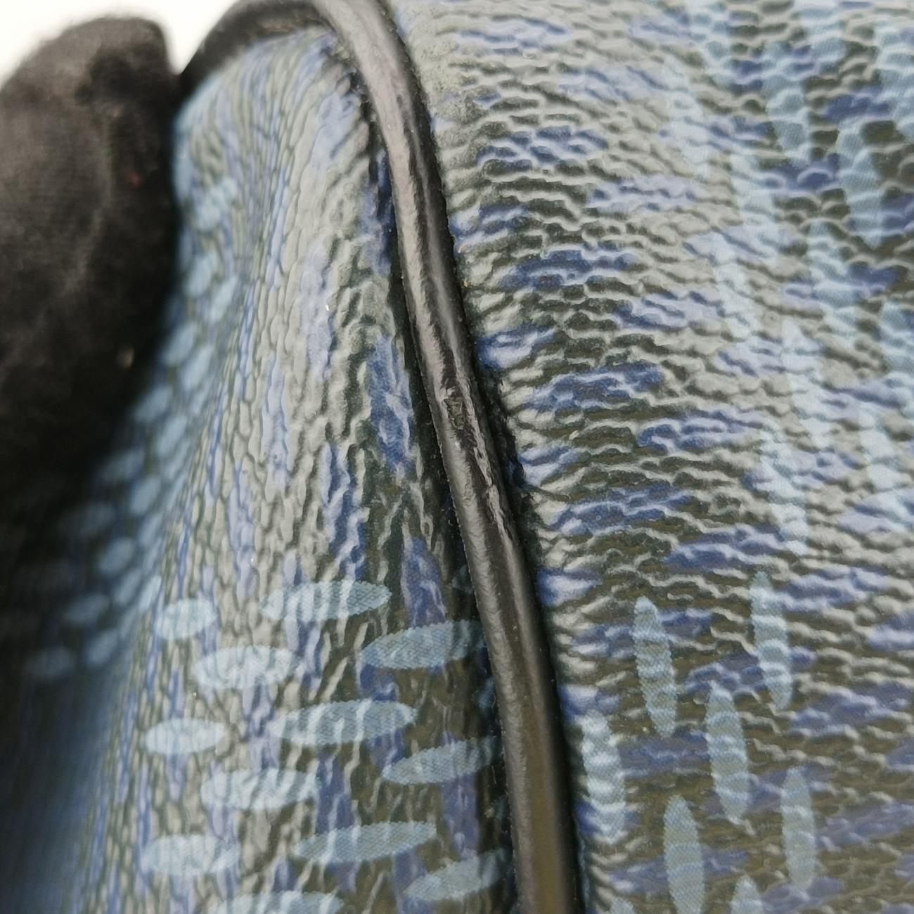 Keepall 55Black x white x BlueDamier CobaltN44013MB0177キーポル 55ブラック×ホワイト×ブルーダミエ コバルトN44013MB0177