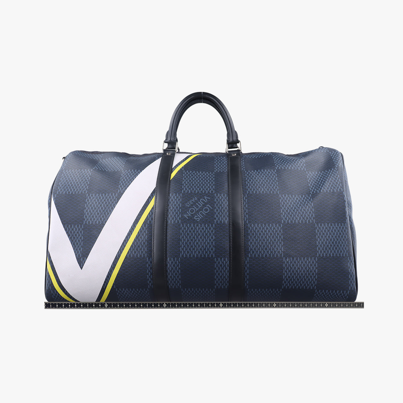 Keepall 55Black x white x BlueDamier CobaltN44013MB0177キーポル 55ブラック×ホワイト×ブルーダミエ コバルトN44013MB0177