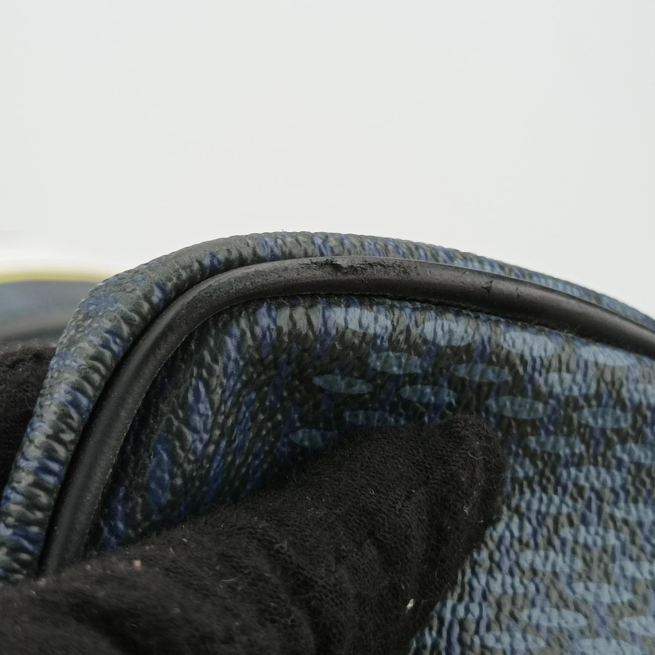 Keepall 55Black x white x BlueDamier CobaltN44013MB0177キーポル 55ブラック×ホワイト×ブルーダミエ コバルトN44013MB0177