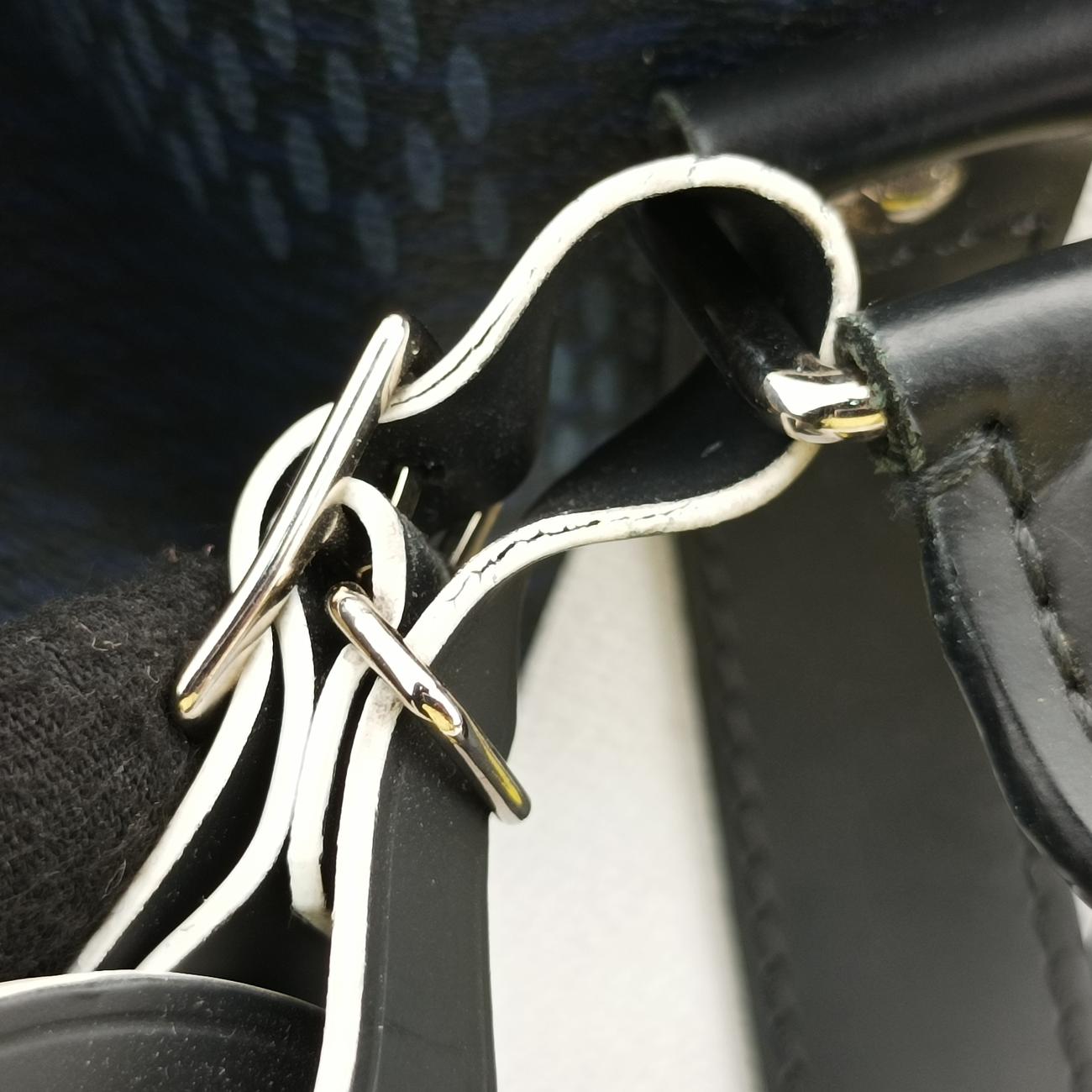 Keepall 55Black x white x BlueDamier CobaltN44013MB0177キーポル 55ブラック×ホワイト×ブルーダミエ コバルトN44013MB0177