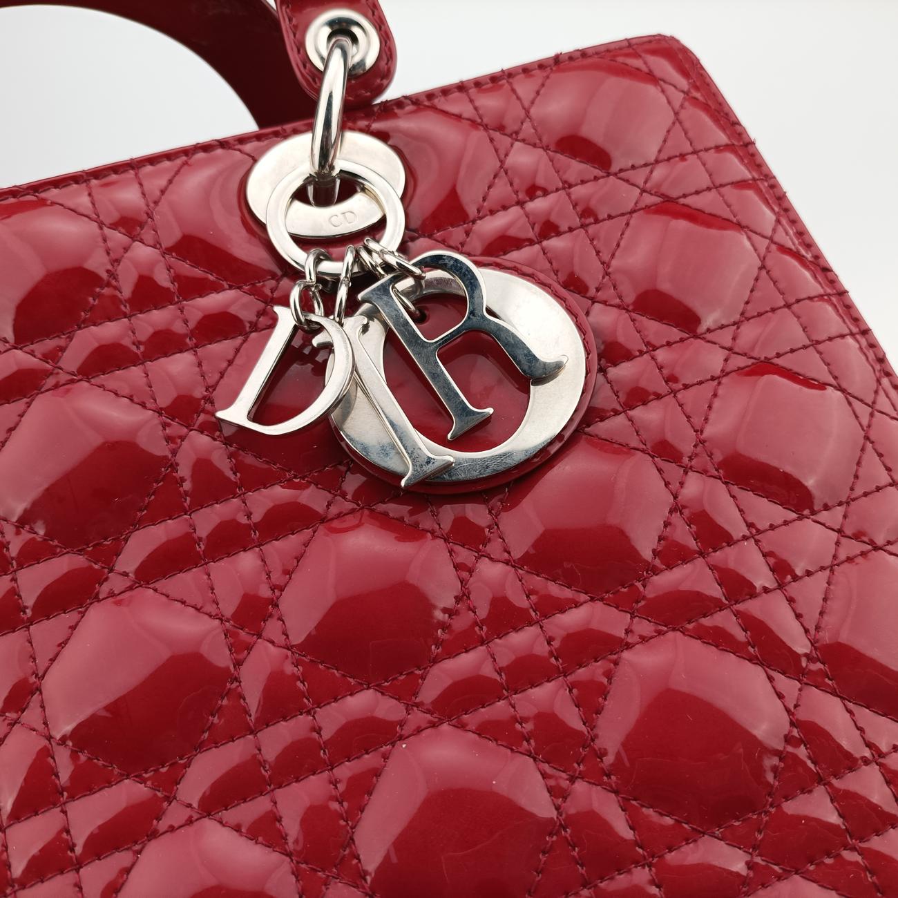 Lady DiorRedpatent16-BO-0121 Bレディディオールレッドパテント16-BO-0121 B