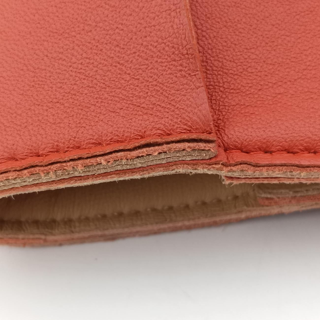 THE ARCO ToteOrange RedlambskinB09578945Lザ アルコトートオレンジレッドラムスキンB09578945L