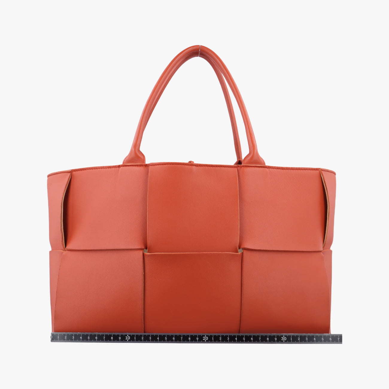 THE ARCO ToteOrange RedlambskinB09578945Lザ アルコトートオレンジレッドラムスキンB09578945L