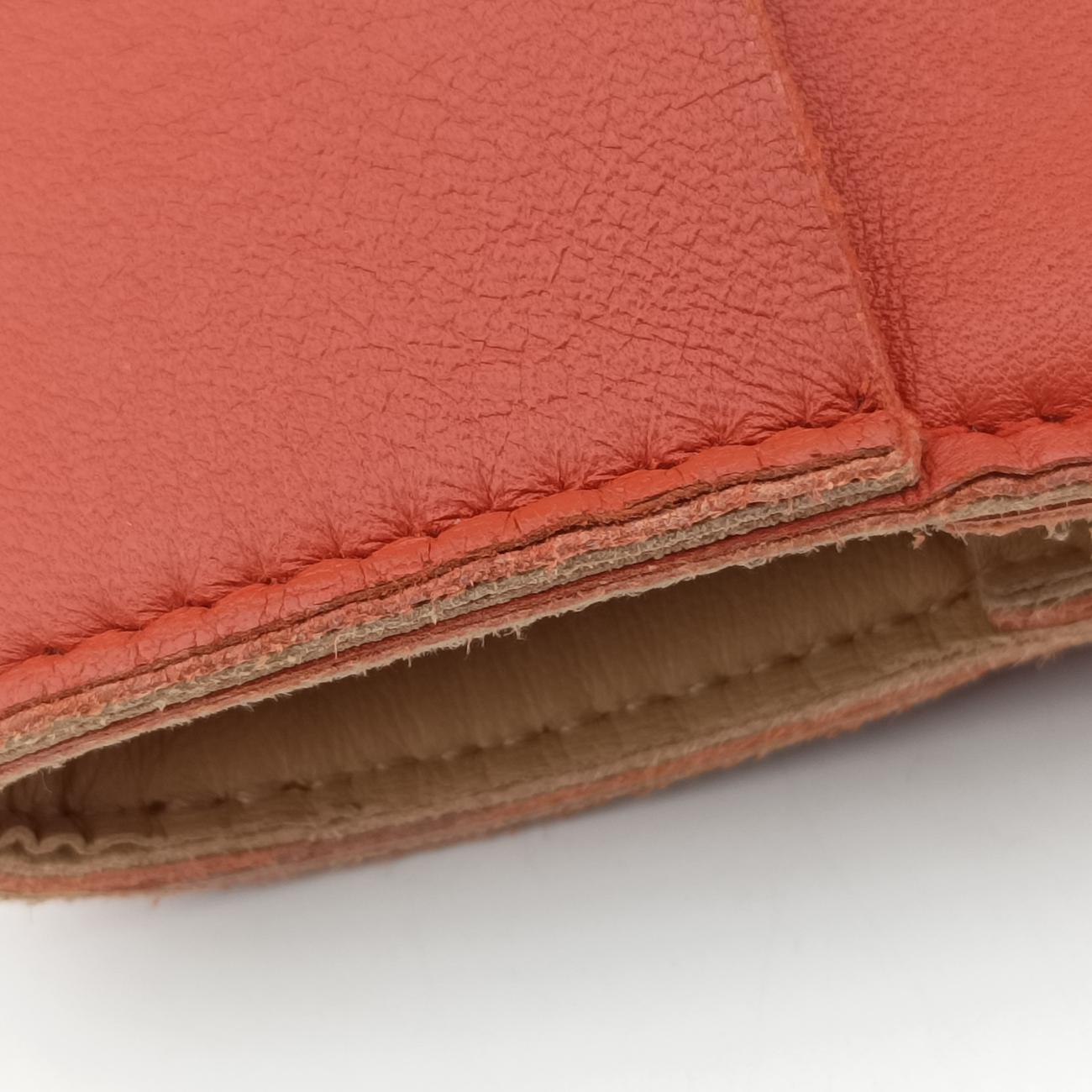 THE ARCO ToteOrange RedlambskinB09578945Lザ アルコトートオレンジレッドラムスキンB09578945L