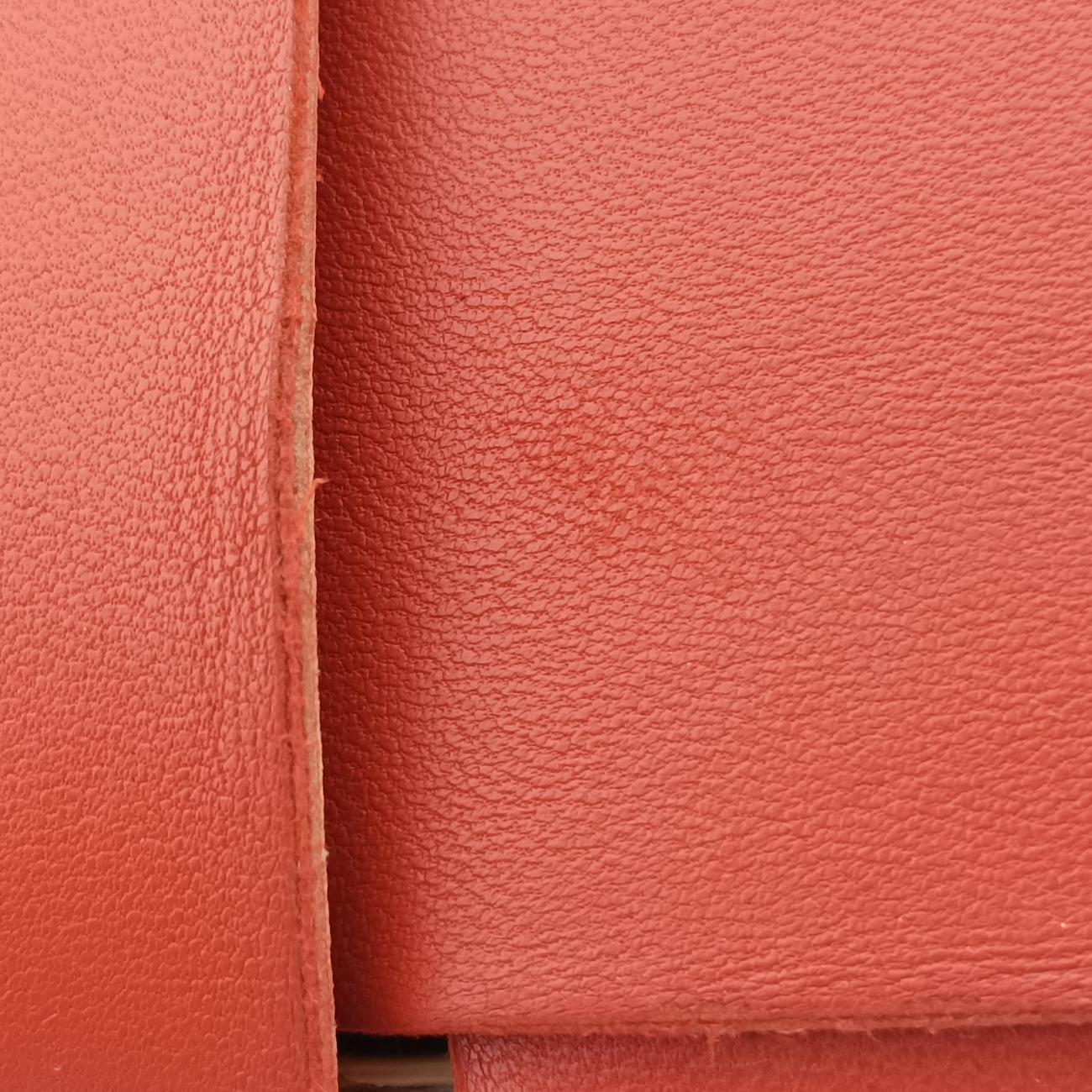 THE ARCO ToteOrange RedlambskinB09578945Lザ アルコトートオレンジレッドラムスキンB09578945L