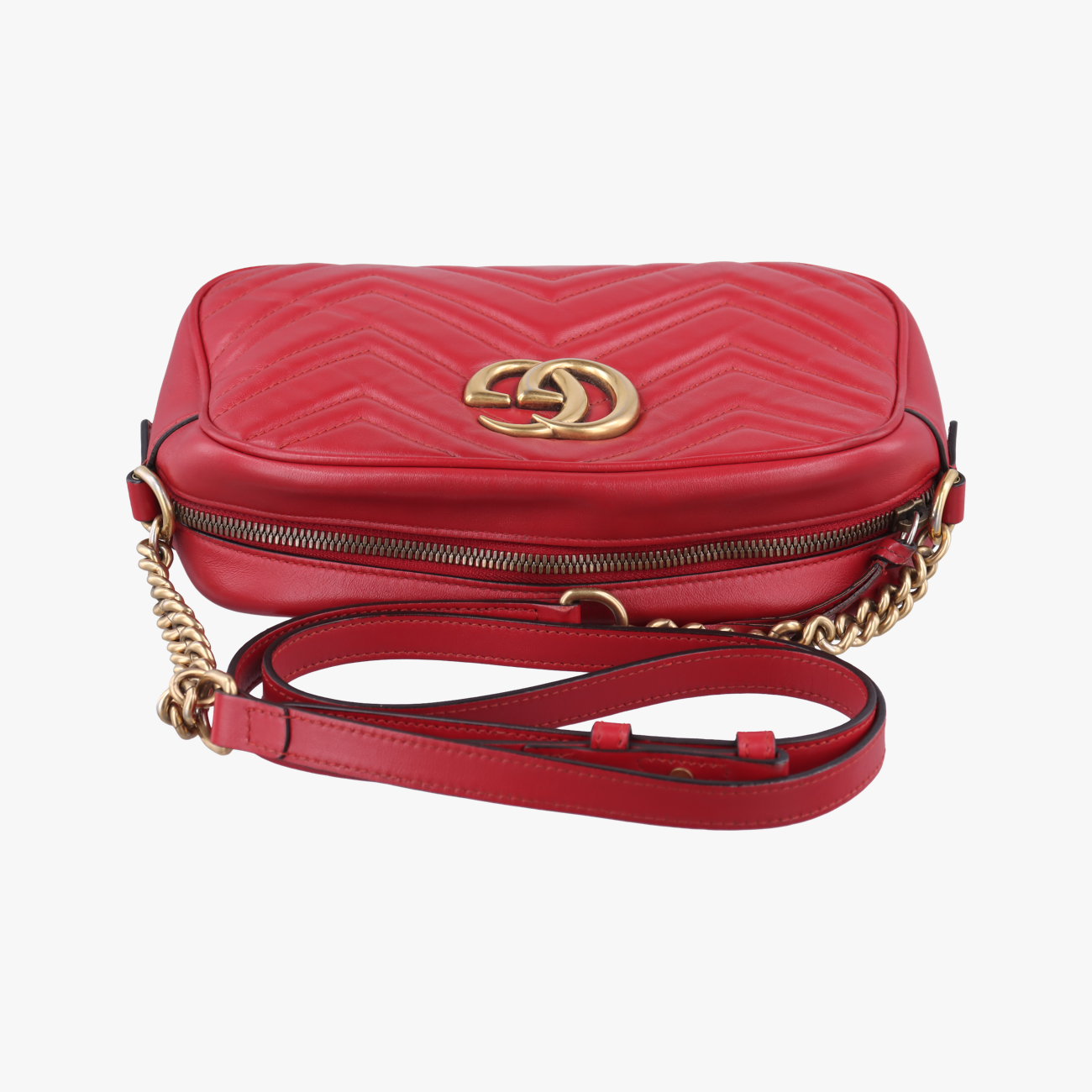 GG MarmontRedLeather447632E024903491GGマーモントレッドレザー447632E024903491