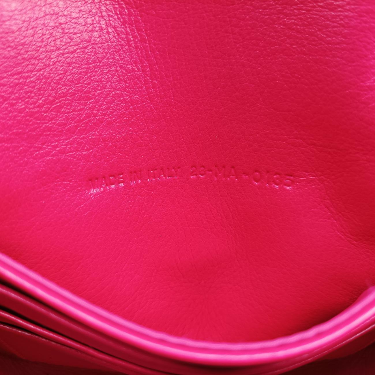 Diorissimo Promenade Envelope PouchPink x NavyLeather28-MA-0135ディオリッシモ プロムナード エンベロープポーチピンク×ネイビーレザー28-MA-0135