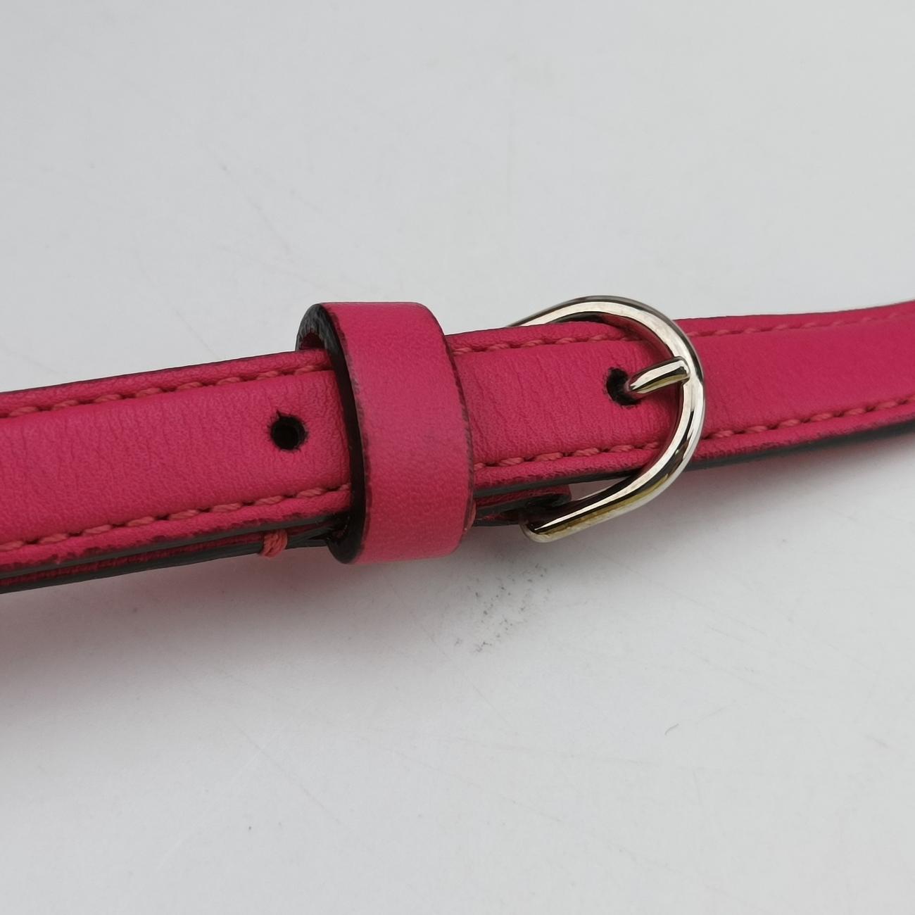 Diorissimo Promenade Envelope PouchPink x NavyLeather28-MA-0135ディオリッシモ プロムナード エンベロープポーチピンク×ネイビーレザー28-MA-0135
