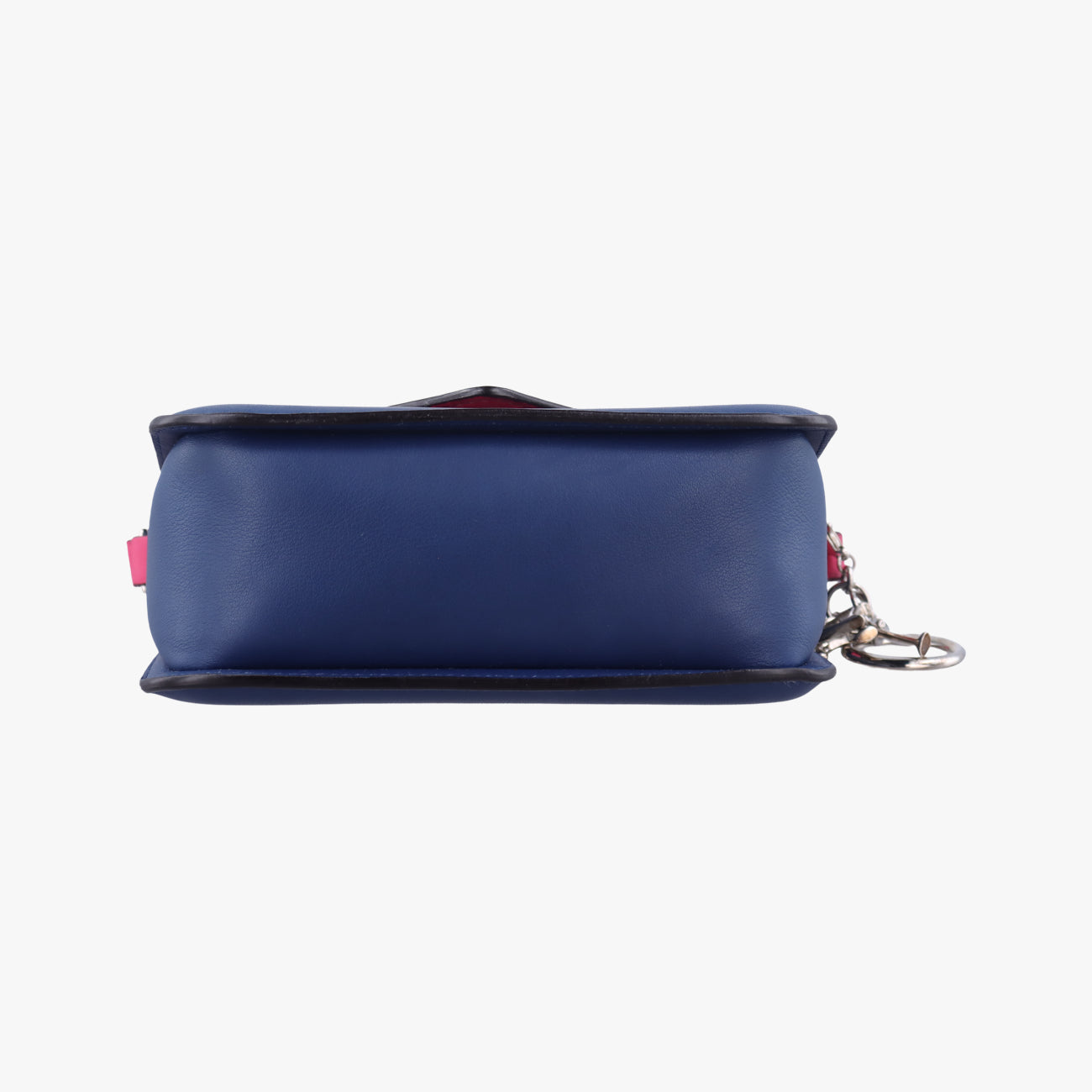 Diorissimo Promenade Envelope PouchPink x NavyLeather28-MA-0135ディオリッシモ プロムナード エンベロープポーチピンク×ネイビーレザー28-MA-0135