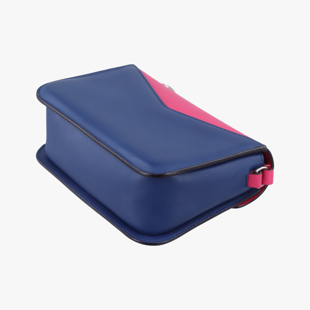 Diorissimo Promenade Envelope PouchPink x NavyLeather28-MA-0135ディオリッシモ プロムナード エンベロープポーチピンク×ネイビーレザー28-MA-0135