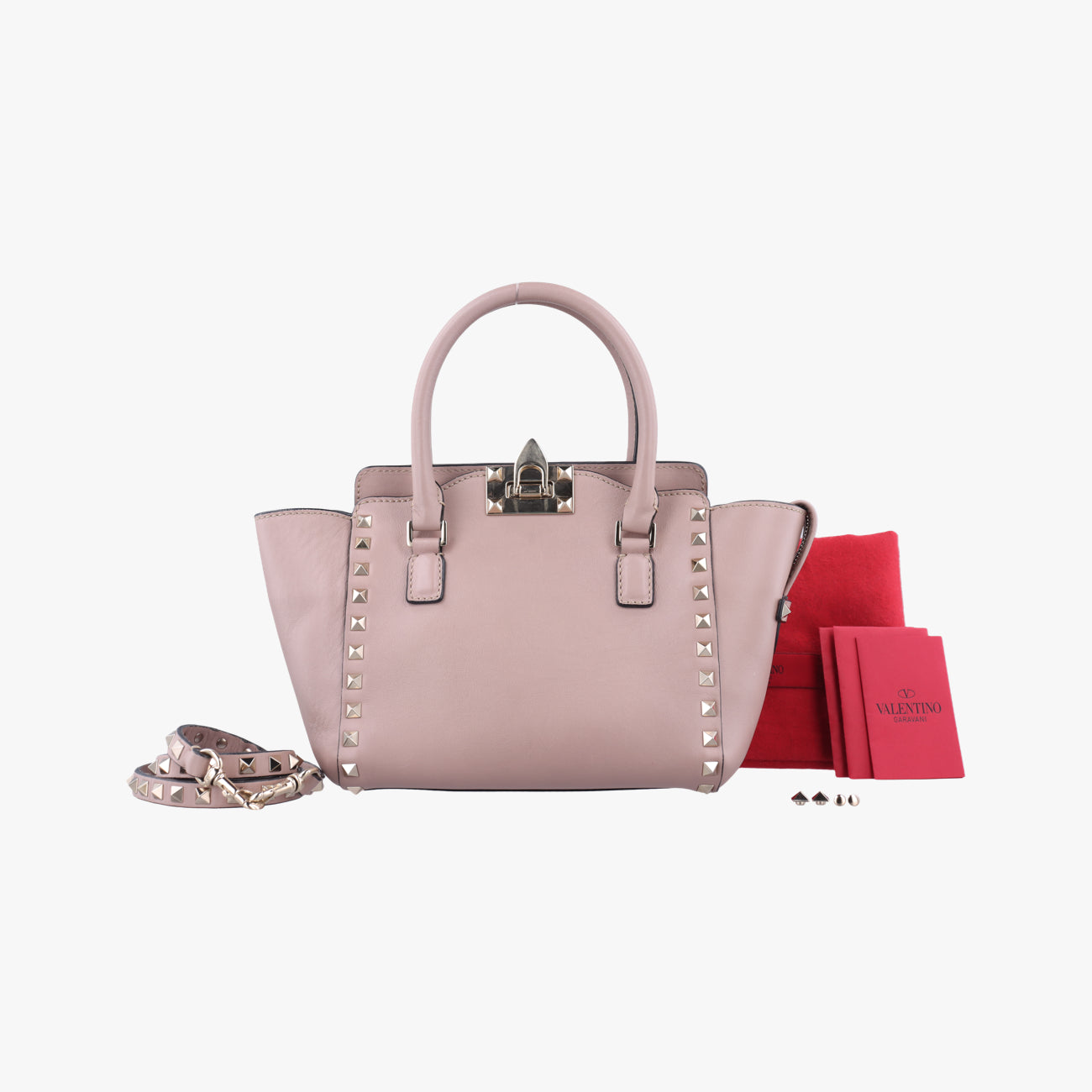RockstudPinkLeatherBGJ856BOLIロックスタッズピンクレザーBGJ856BOLI