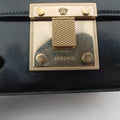 Nappa Large Diamante FlapBlackLeatherCLG 735 049 246 794ナッパ ラージ ディアマンテ フラップブラックレザーCLG 735 049 246 794