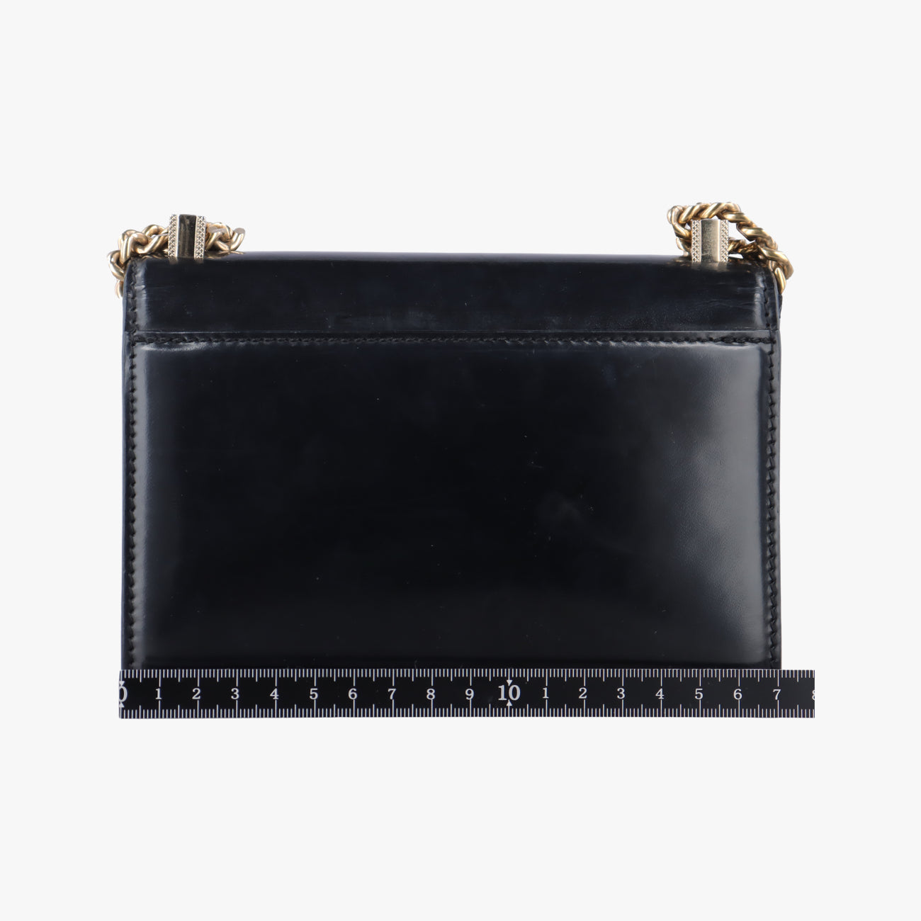 Nappa Large Diamante FlapBlackLeatherCLG 735 049 246 794ナッパ ラージ ディアマンテ フラップブラックレザーCLG 735 049 246 794