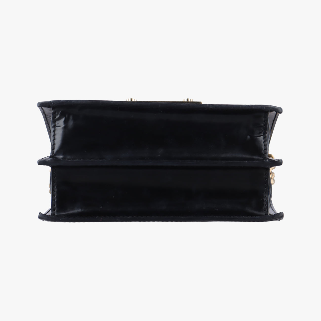 Nappa Large Diamante FlapBlackLeatherCLG 735 049 246 794ナッパ ラージ ディアマンテ フラップブラックレザーCLG 735 049 246 794