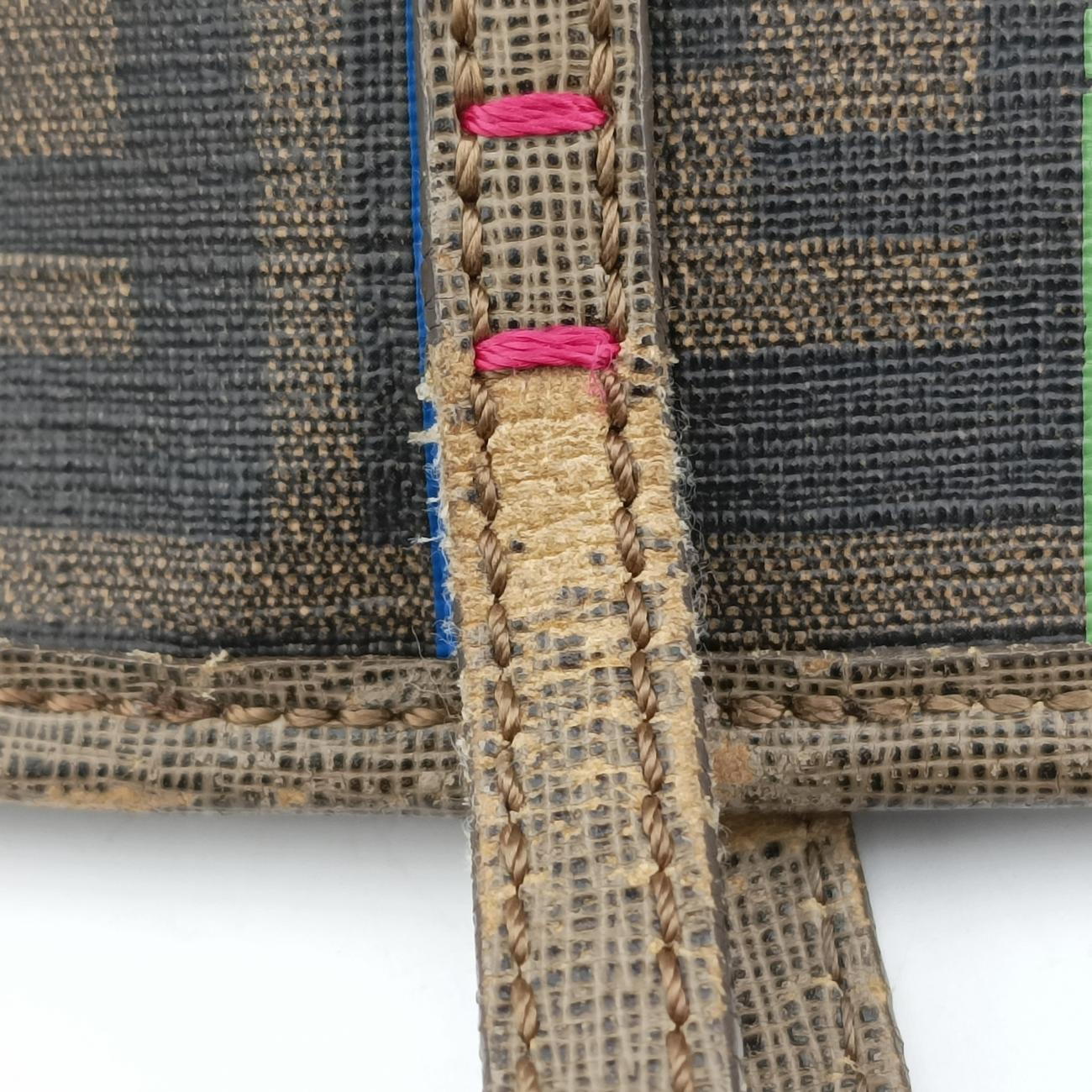 Hollow ToteBrown×MulticolourPVC coated canvas8BH1858BH185-HQP-128-2111プリントロールトートブラウン×マルチカラーPVCコーティングキャンバス8BH1858BH185-HQP-128-2111