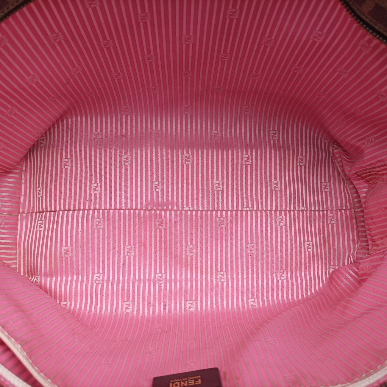 Hollow ToteBrown×MulticolourPVC coated canvas8BH1858BH185-HQP-128-2111プリントロールトートブラウン×マルチカラーPVCコーティングキャンバス8BH1858BH185-HQP-128-2111