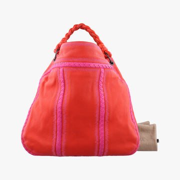 IntrecciatoOrange×PinklambskinB00268622Wイントレチャートオレンジ×ピンクラムスキンB00268622W