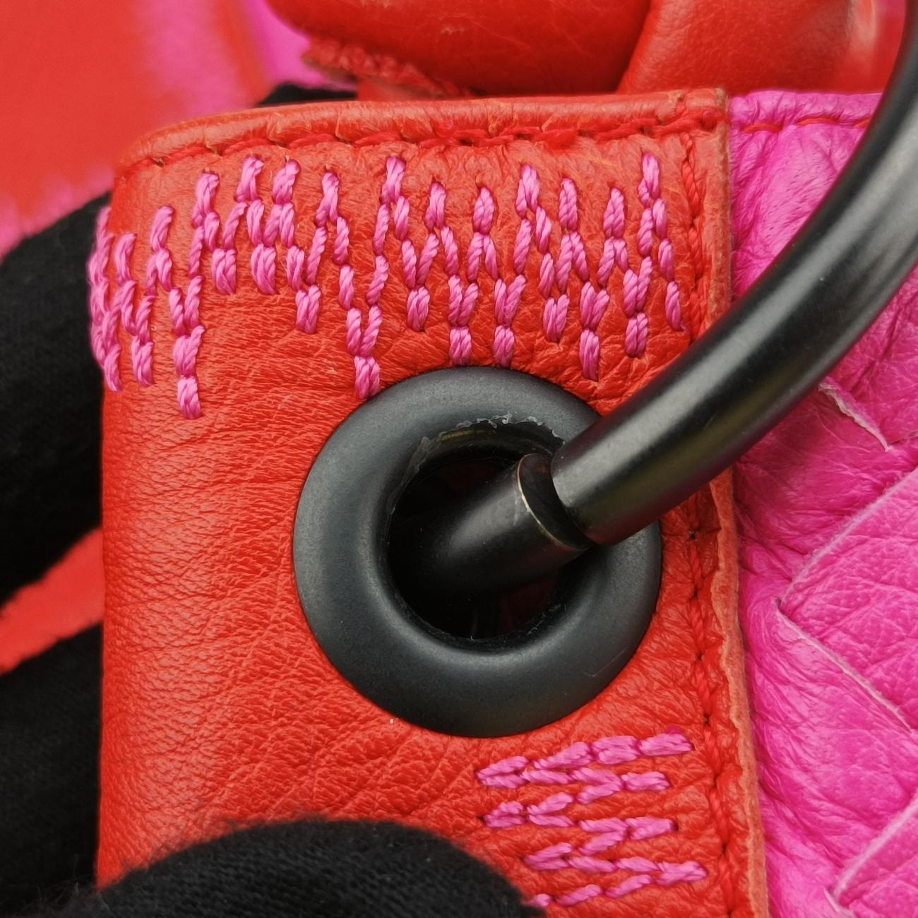 IntrecciatoOrange×PinklambskinB00268622Wイントレチャートオレンジ×ピンクラムスキンB00268622W