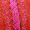 IntrecciatoOrange×PinklambskinB00268622Wイントレチャートオレンジ×ピンクラムスキンB00268622W