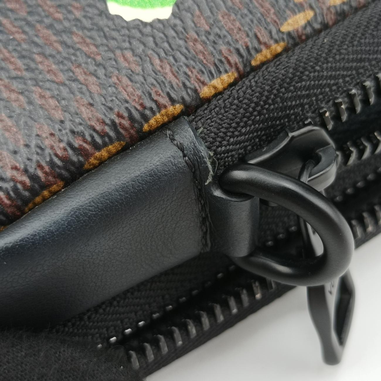 NIGO collaboration Double phone pouchEBENEDamier GiantN40377ICチップ TR4220NIGOコラボ ダブルフォンポーチエベヌダミエ ジャイアントN40377ICチップ TR4220