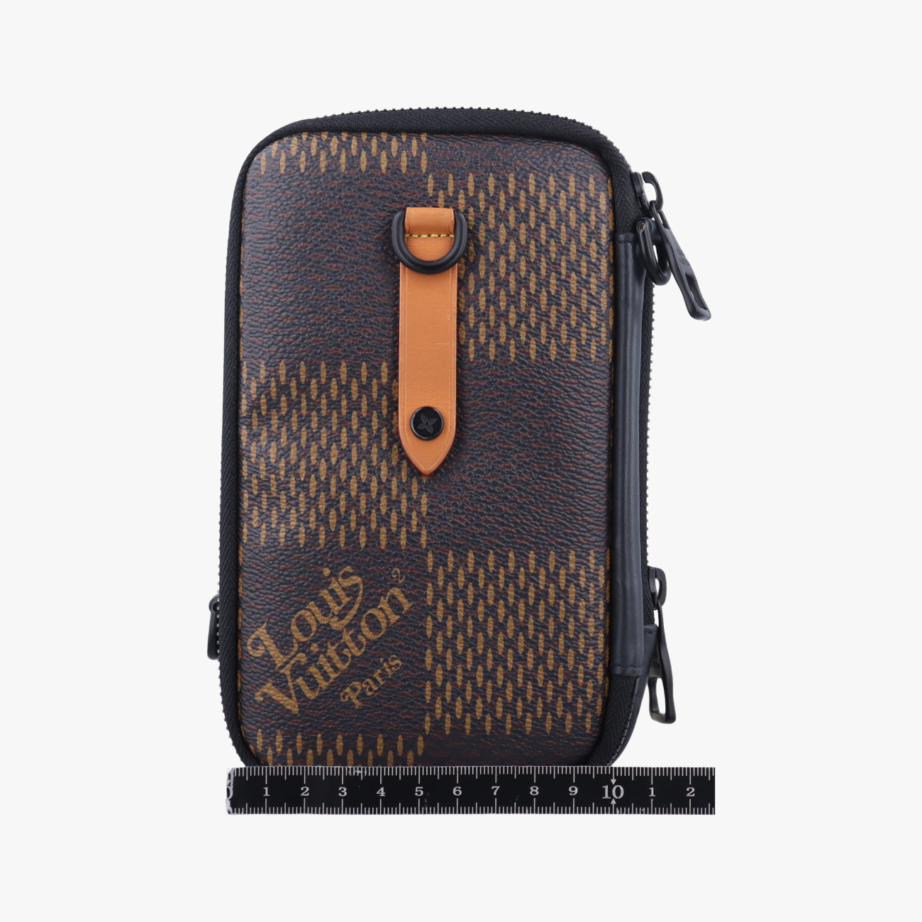 NIGO collaboration Double phone pouchEBENEDamier GiantN40377ICチップ TR4220NIGOコラボ ダブルフォンポーチエベヌダミエ ジャイアントN40377ICチップ TR4220