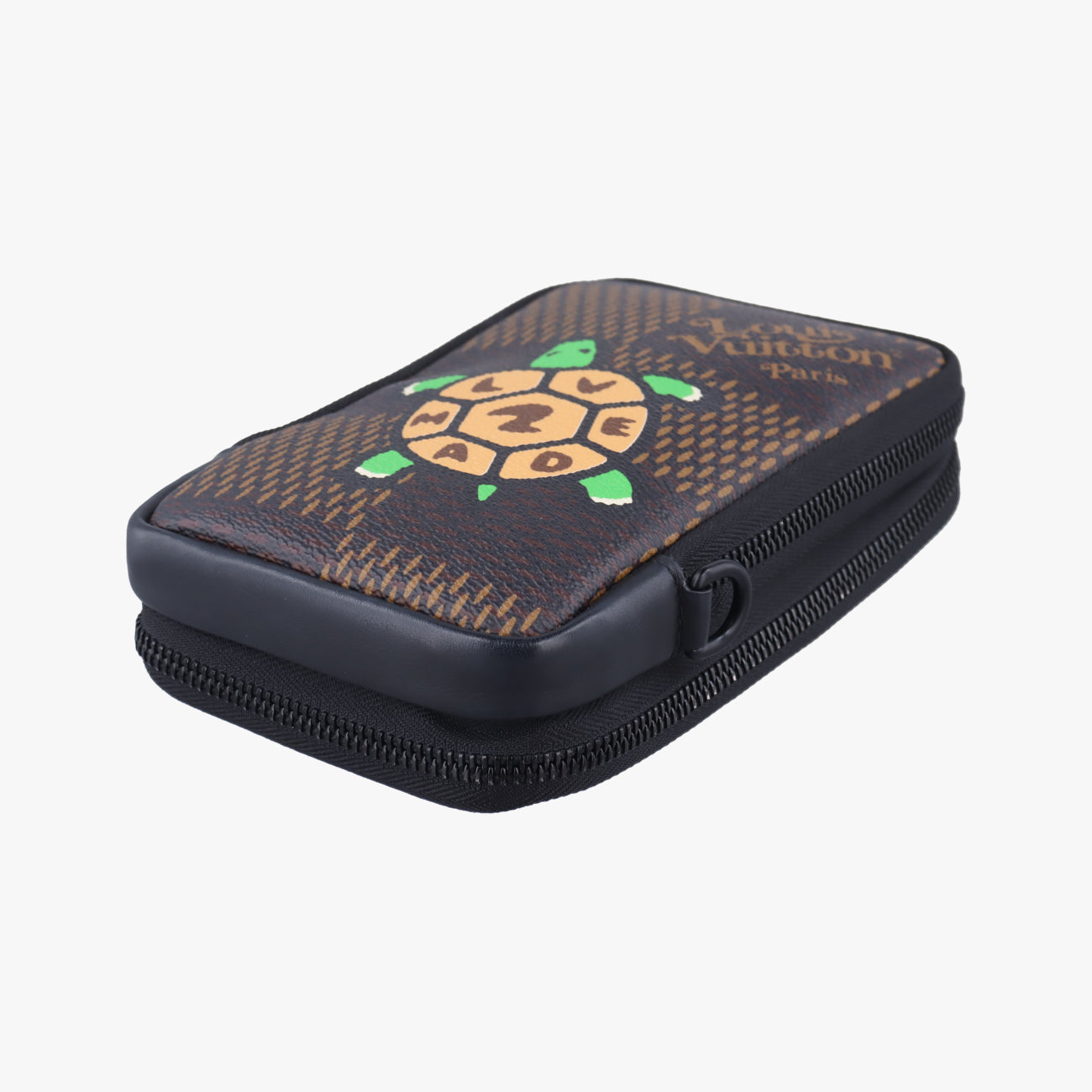 NIGO collaboration Double phone pouchEBENEDamier GiantN40377ICチップ TR4220NIGOコラボ ダブルフォンポーチエベヌダミエ ジャイアントN40377ICチップ TR4220