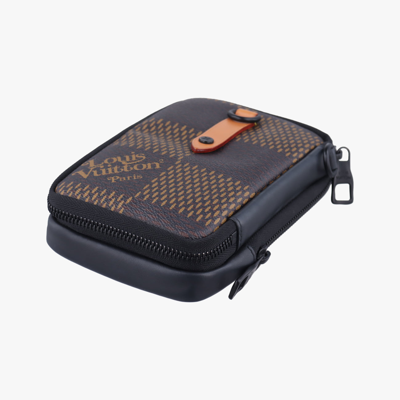 NIGO collaboration Double phone pouchEBENEDamier GiantN40377ICチップ TR4220NIGOコラボ ダブルフォンポーチエベヌダミエ ジャイアントN40377ICチップ TR4220