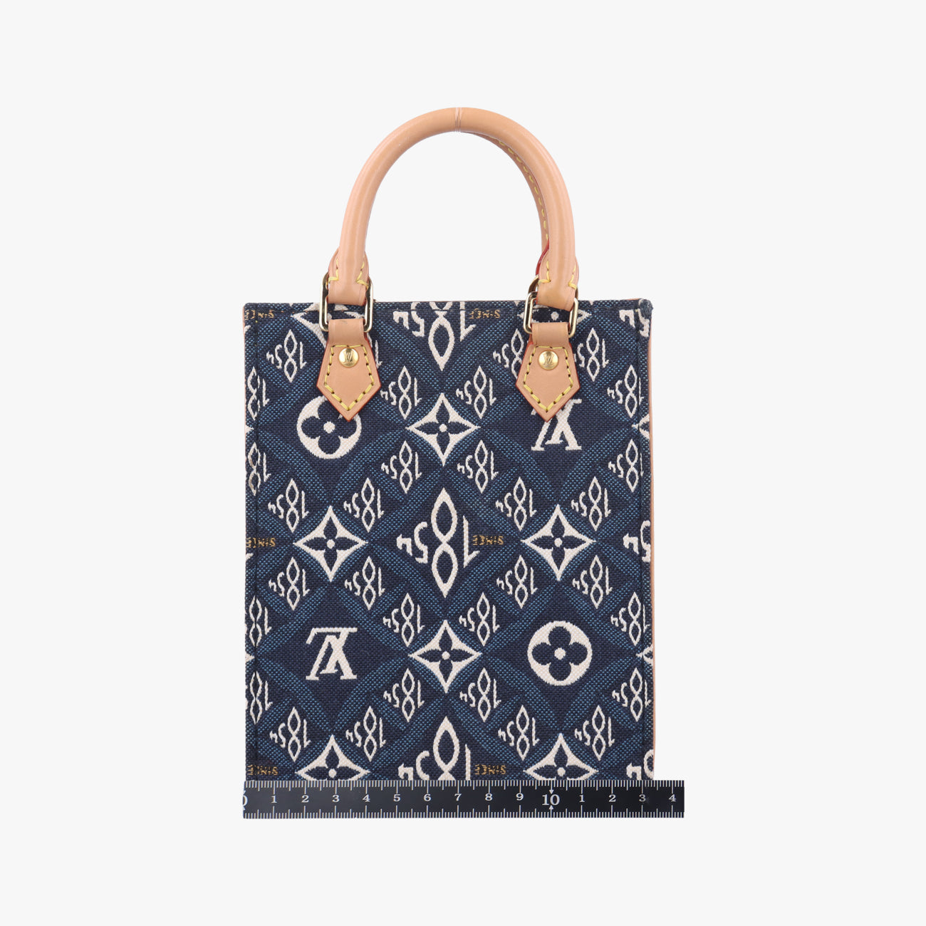 SINCE1854 Petit Sac Plat 2020AWNavy x White×Beigemonogram jacquardM80288SP4200 ICチップSINCE1854 プティット サックプラ 2020AWネイビー×ホワイト×ベージュモノグラム ジャガードM80288SP4200 ICチップ