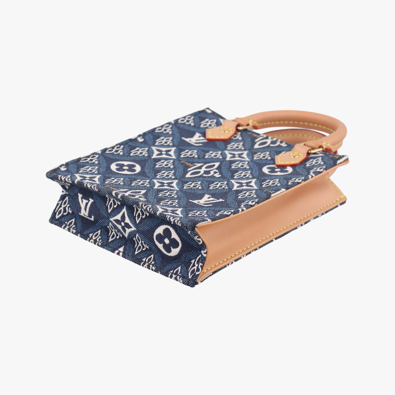 SINCE1854 Petit Sac Plat 2020AWNavy x White×Beigemonogram jacquardM80288SP4200 ICチップSINCE1854 プティット サックプラ 2020AWネイビー×ホワイト×ベージュモノグラム ジャガードM80288SP4200 ICチップ