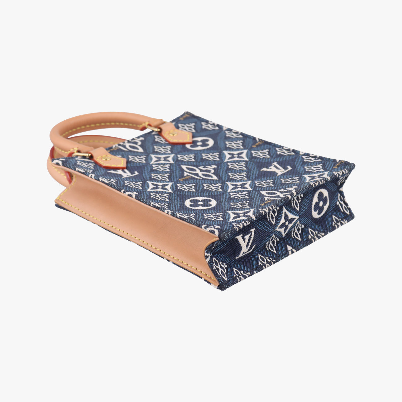 SINCE1854 Petit Sac Plat 2020AWNavy x White×Beigemonogram jacquardM80288SP4200 ICチップSINCE1854 プティット サックプラ 2020AWネイビー×ホワイト×ベージュモノグラム ジャガードM80288SP4200 ICチップ