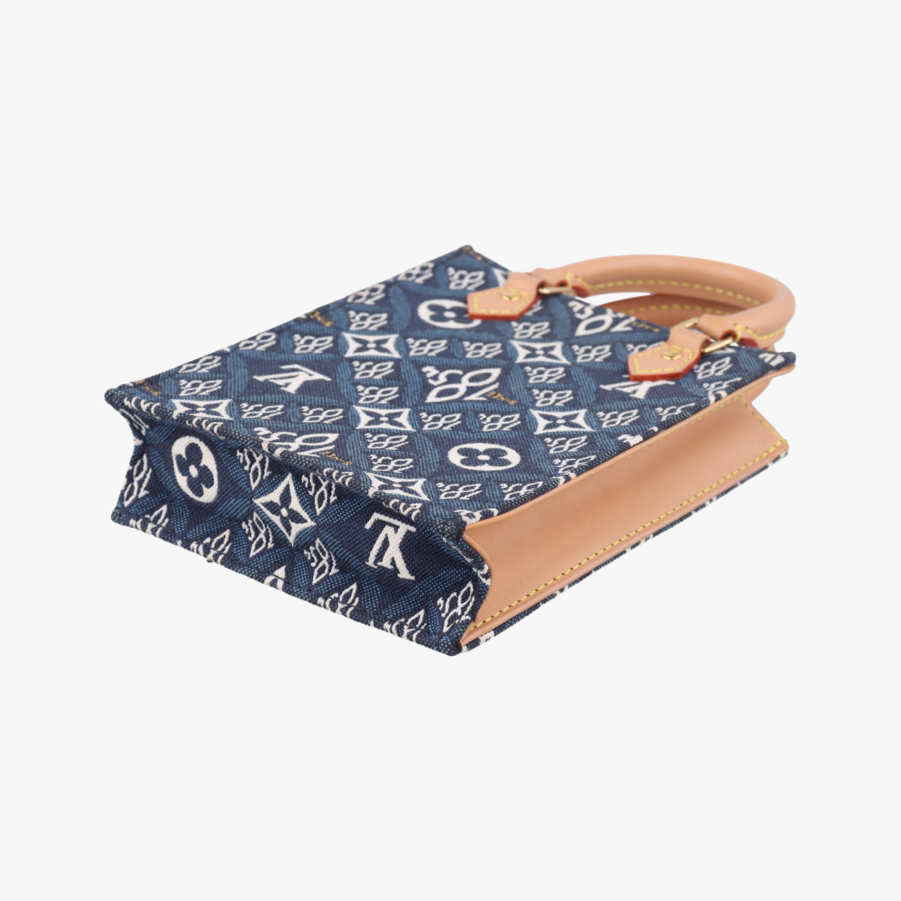SINCE1854 Petit Sac Plat 2020AWNavy x White×Beigemonogram jacquardM80288SP4200 ICチップSINCE1854 プティット サックプラ 2020AWネイビー×ホワイト×ベージュモノグラム ジャガードM80288SP4200 ICチップ