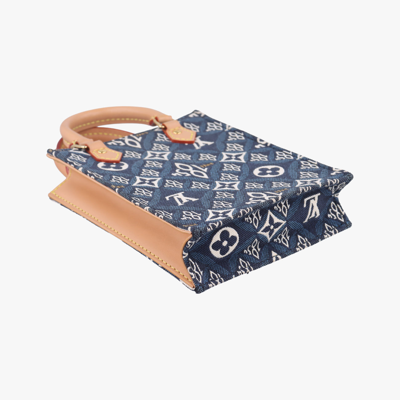 SINCE1854 Petit Sac Plat 2020AWNavy x White×Beigemonogram jacquardM80288SP4200 ICチップSINCE1854 プティット サックプラ 2020AWネイビー×ホワイト×ベージュモノグラム ジャガードM80288SP4200 ICチップ