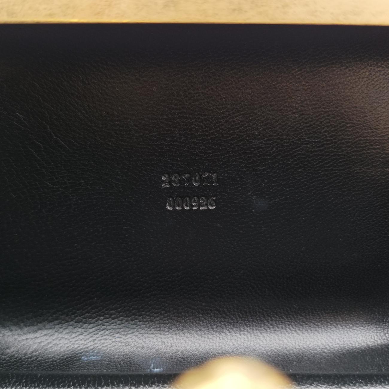 Skull Box clutchBlackleather287071 000926スカルボックスクラッチブラックレザー287071 000926