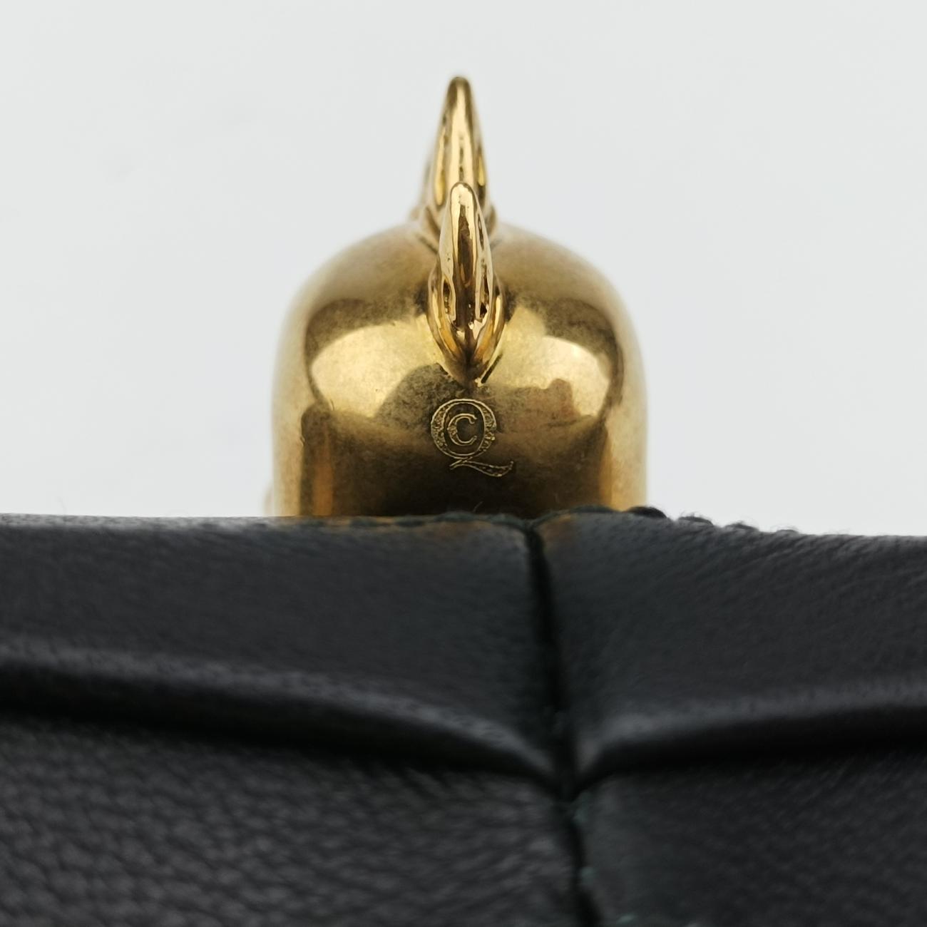 Skull Box clutchBlackleather287071 000926スカルボックスクラッチブラックレザー287071 000926