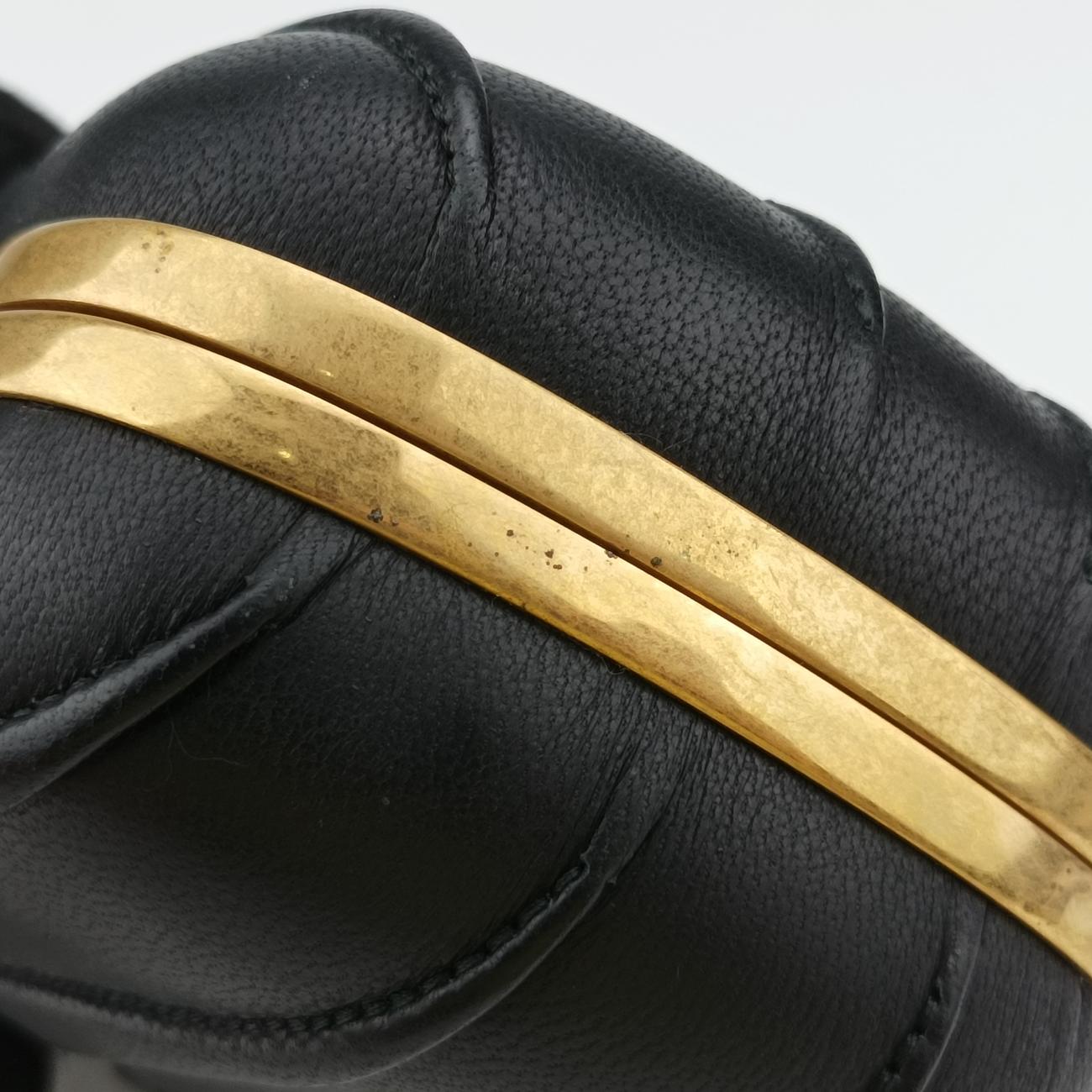 Skull Box clutchBlackleather287071 000926スカルボックスクラッチブラックレザー287071 000926