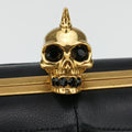 Skull Box clutchBlackleather287071 000926スカルボックスクラッチブラックレザー287071 000926