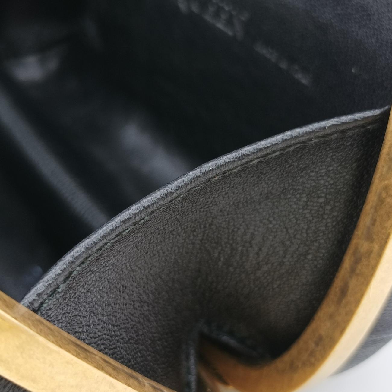 Skull Box clutchBlackleather287071 000926スカルボックスクラッチブラックレザー287071 000926