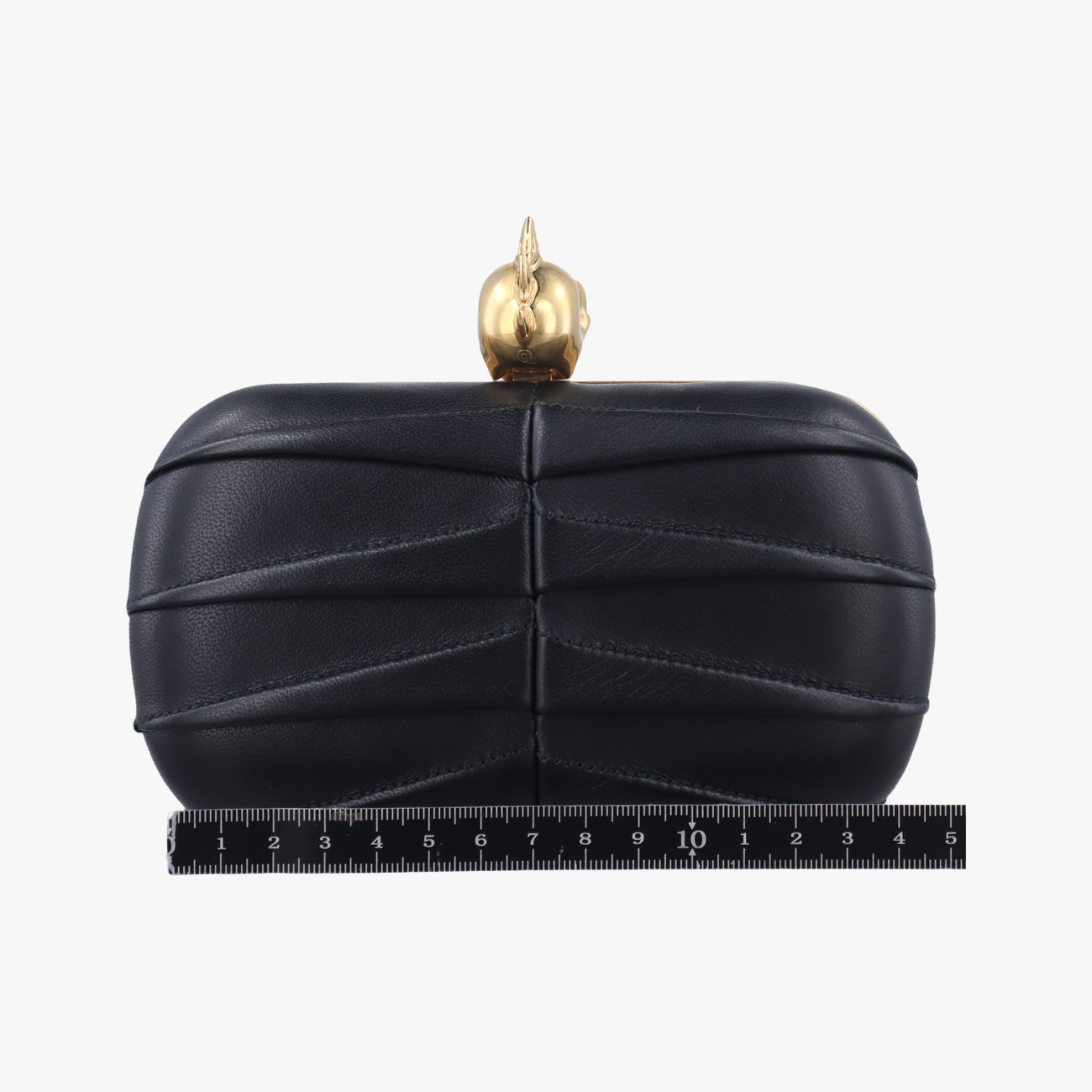 Skull Box clutchBlackleather287071 000926スカルボックスクラッチブラックレザー287071 000926