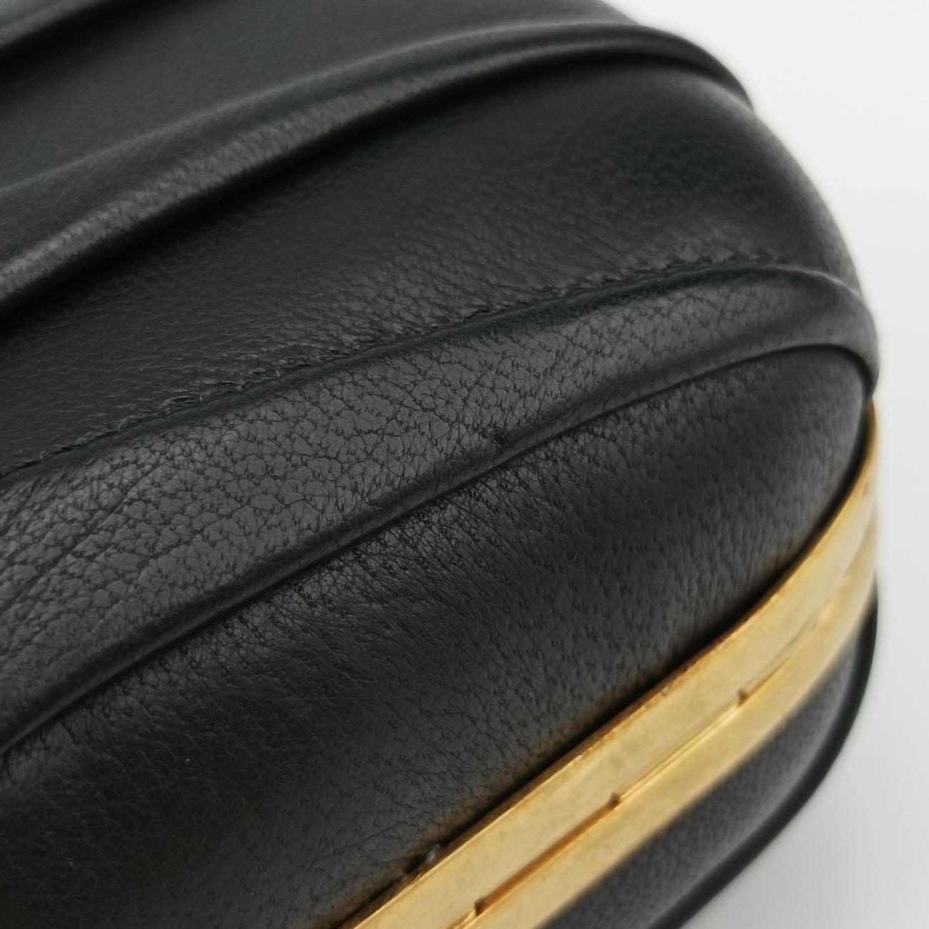 Skull Box clutchBlackleather287071 000926スカルボックスクラッチブラックレザー287071 000926