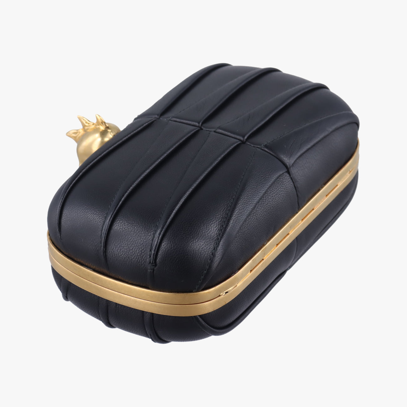 Skull Box clutchBlackleather287071 000926スカルボックスクラッチブラックレザー287071 000926
