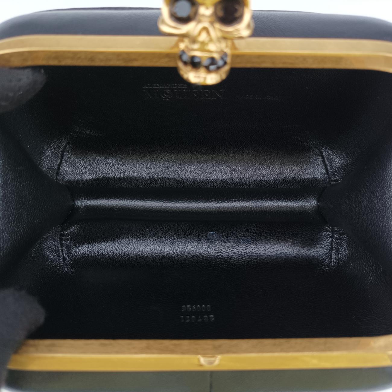 Skull Box clutchBlackleather287071 000926スカルボックスクラッチブラックレザー287071 000926