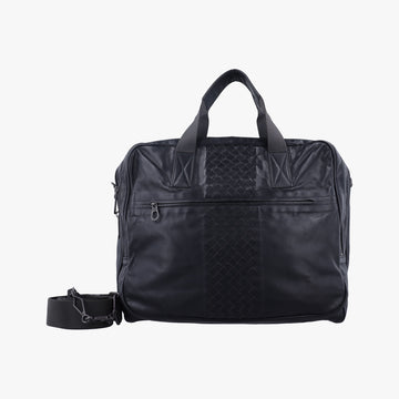 IntrecciatoBlackLeatherB00818866FイントレチャートブラックレザーB00818866F