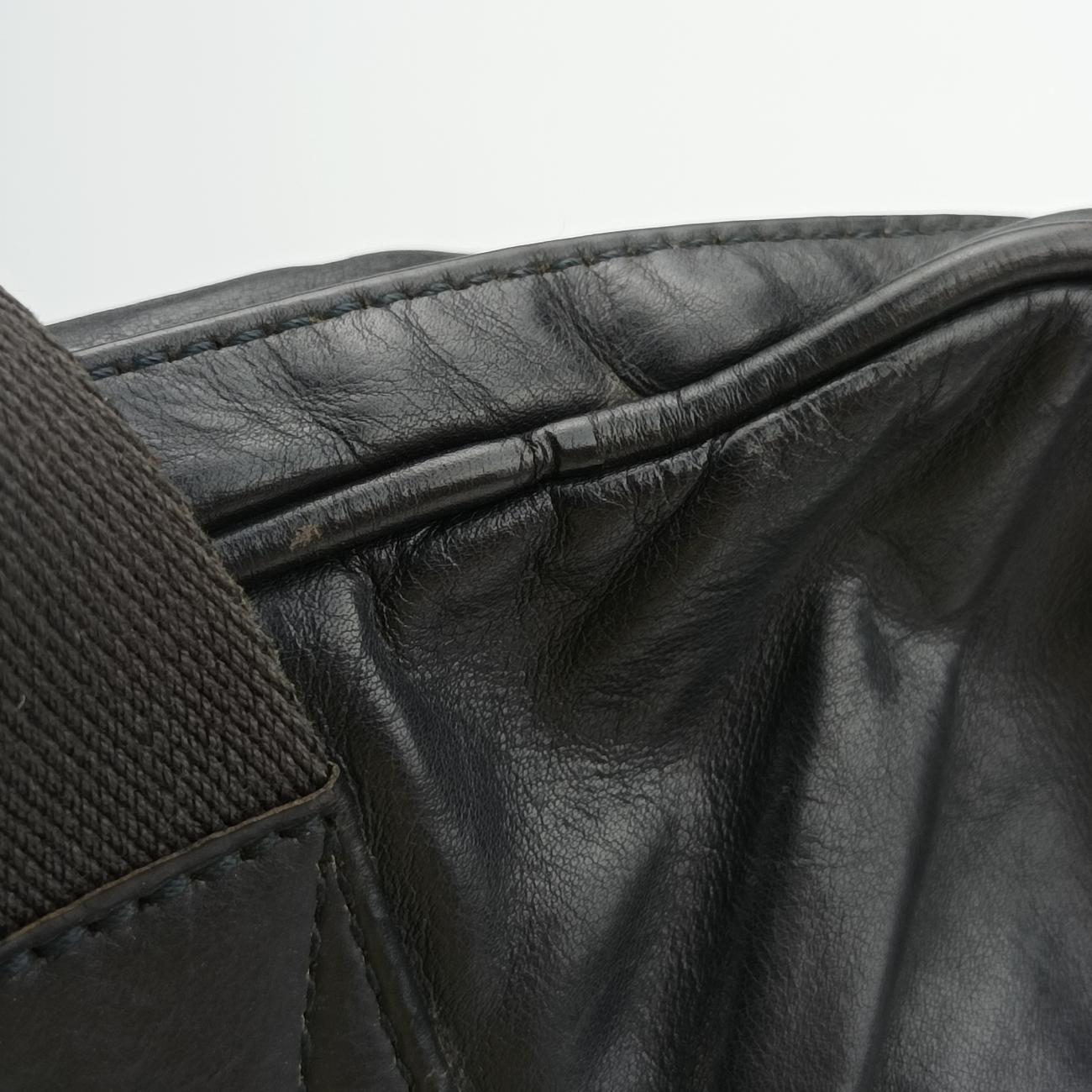 IntrecciatoBlackLeatherB00818866FイントレチャートブラックレザーB00818866F