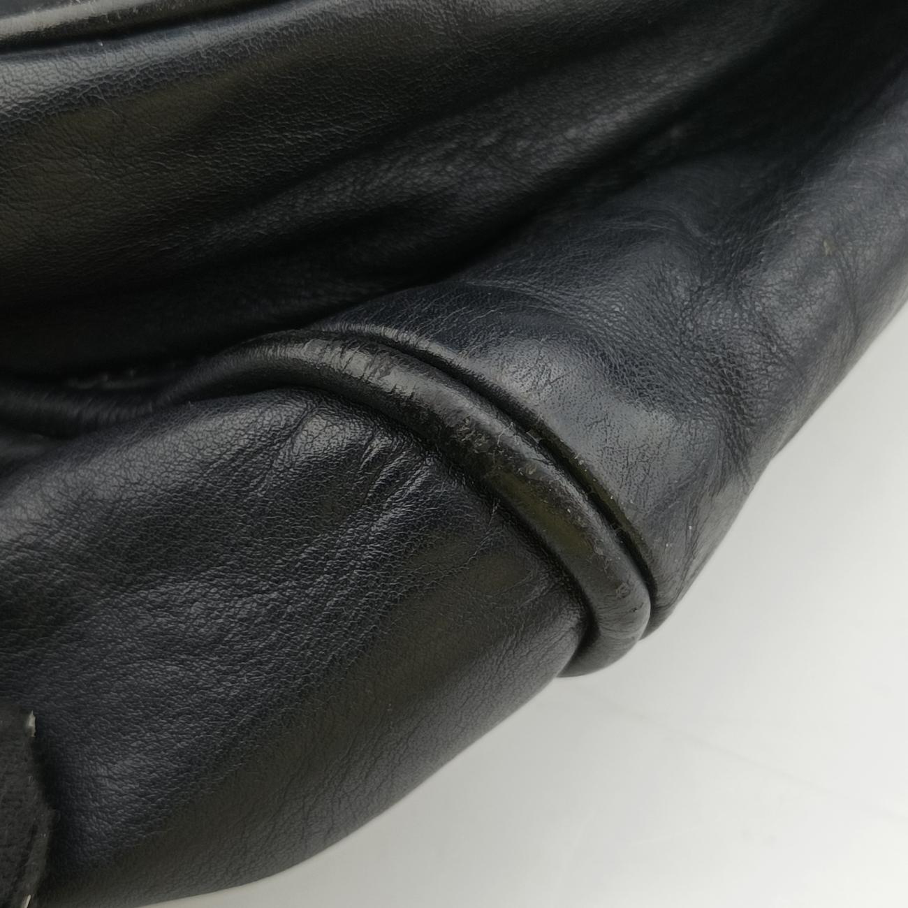 IntrecciatoBlackLeatherB00818866FイントレチャートブラックレザーB00818866F