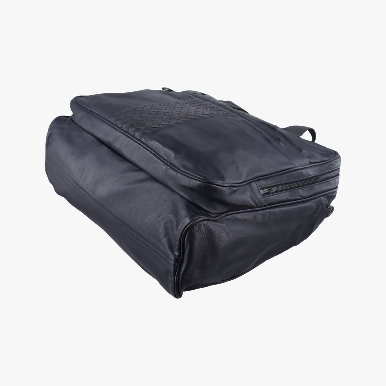 IntrecciatoBlackLeatherB00818866FイントレチャートブラックレザーB00818866F