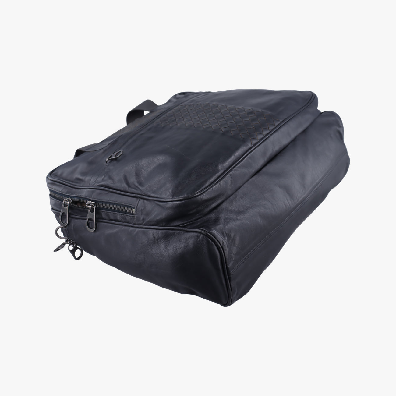 IntrecciatoBlackLeatherB00818866FイントレチャートブラックレザーB00818866F