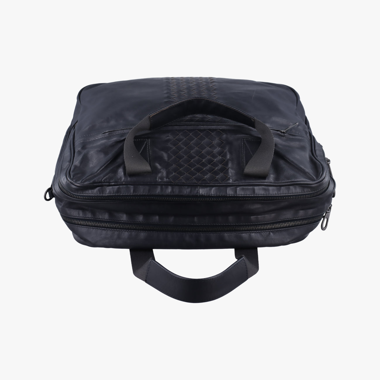 IntrecciatoBlackLeatherB00818866FイントレチャートブラックレザーB00818866F